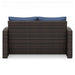 Windglow Outdoor Loveseat with Cushion - Zara Furniture (Kissimmee,FL)