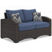 Windglow Outdoor Loveseat with Cushion - Zara Furniture (Kissimmee,FL)