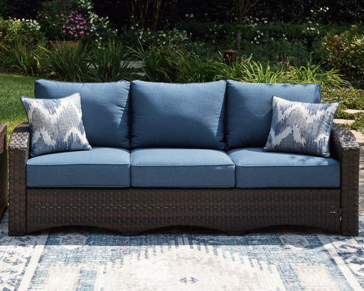 Windglow Outdoor Sofa with Cushion - Zara Furniture (Kissimmee,FL)
