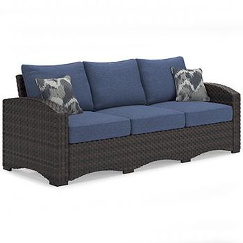 Windglow Outdoor Sofa with Cushion - Zara Furniture (Kissimmee,FL)