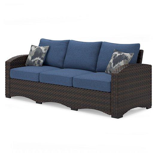 Windglow Outdoor Sofa with Cushion - Zara Furniture (Kissimmee,FL)