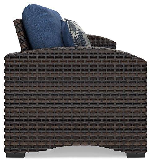 Windglow Outdoor Sofa with Cushion - Zara Furniture (Kissimmee,FL)