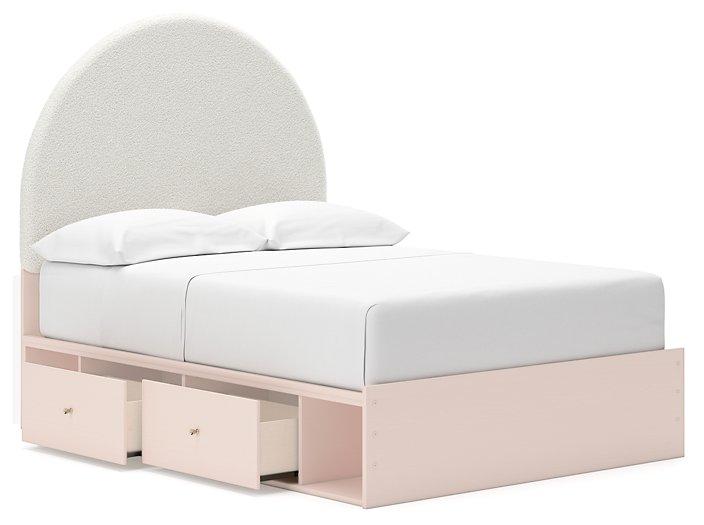 Wistenpine Upholstered Bed with Storage - Zara Furniture (Kissimmee,FL)