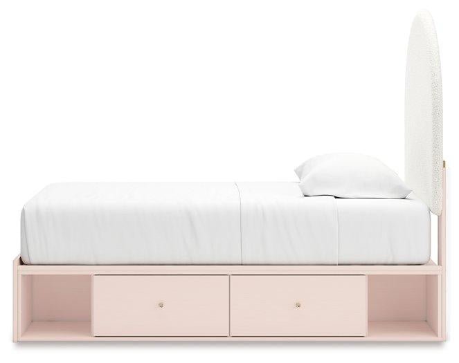 Wistenpine Upholstered Bed with Storage - Zara Furniture (Kissimmee,FL)