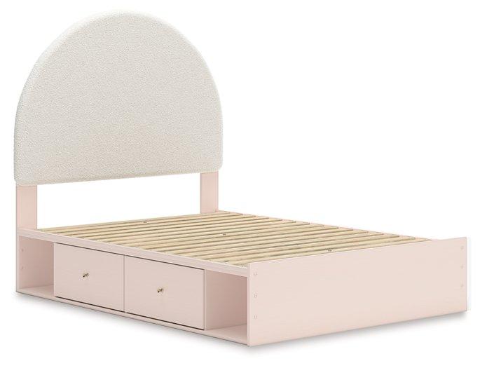 Wistenpine Upholstered Bed with Storage - Zara Furniture (Kissimmee,FL)