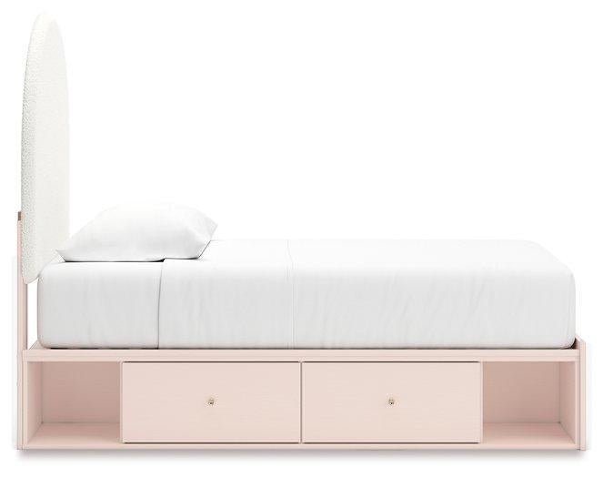 Wistenpine Upholstered Bed with Storage - Zara Furniture (Kissimmee,FL)