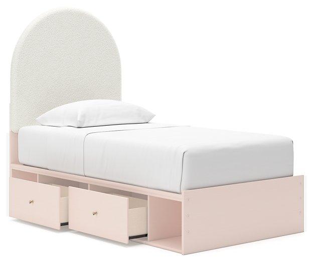 Wistenpine Upholstered Bed with Storage - Zara Furniture (Kissimmee,FL)