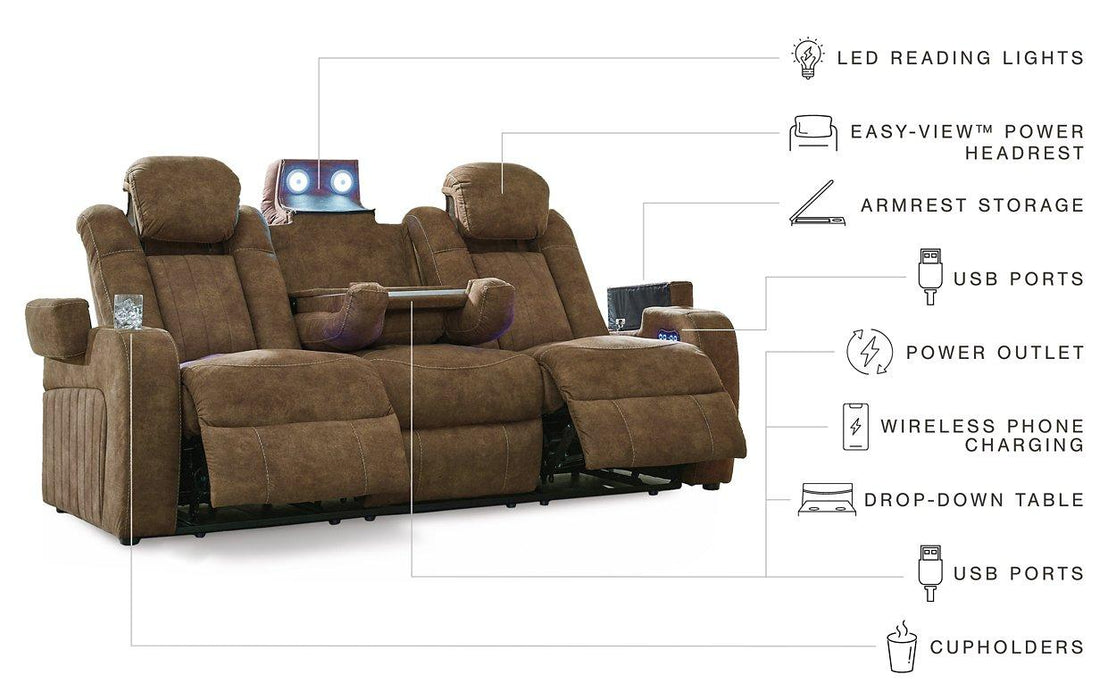 Wolfridge Power Reclining Sofa - Zara Furniture (Kissimmee,FL)
