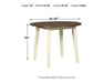 Woodanville Dining Drop Leaf Table - Zara Furniture (Kissimmee,FL)