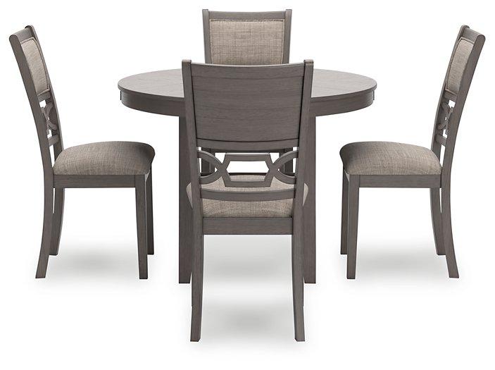 Wrenning Dining Table and 4 Chairs (Set of 5) - Zara Furniture (Kissimmee,FL)