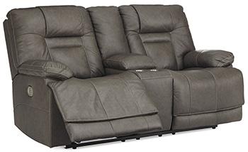 Wurstrow Power Reclining Loveseat with Console - Zara Furniture (Kissimmee,FL)