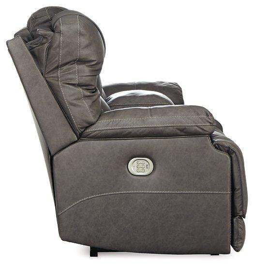 Wurstrow Power Reclining Loveseat with Console - Zara Furniture (Kissimmee,FL)