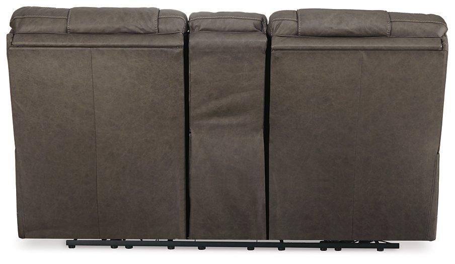 Wurstrow Power Reclining Loveseat with Console - Zara Furniture (Kissimmee,FL)