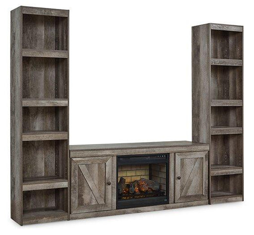 Wynnlow 3 - Piece Entertainment Center with Electric Fireplace - Zara Furniture (Kissimmee,FL)