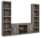 Wynnlow 3 - Piece Entertainment Center with Electric Fireplace - Zara Furniture (Kissimmee,FL)
