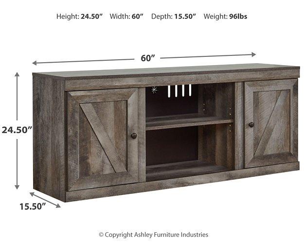 Wynnlow 4 - Piece Entertainment Center with Electric Fireplace - Zara Furniture (Kissimmee,FL)