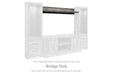 Wynnlow 4 - Piece Entertainment Center with Electric Fireplace - Zara Furniture (Kissimmee,FL)