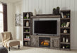 Wynnlow 4 - Piece Entertainment Center with Electric Fireplace - Zara Furniture (Kissimmee,FL)