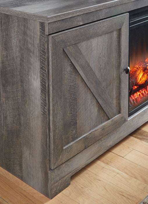 Wynnlow 4 - Piece Entertainment Center with Electric Fireplace - Zara Furniture (Kissimmee,FL)