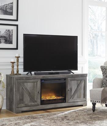Wynnlow 63" TV Stand with Electric Fireplace - Zara Furniture (Kissimmee,FL)
