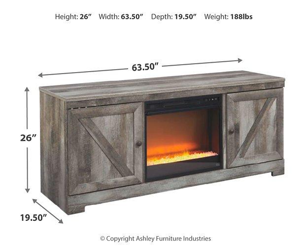Wynnlow 63" TV Stand with Electric Fireplace - Zara Furniture (Kissimmee,FL)