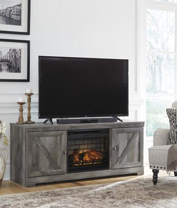Wynnlow 63" TV Stand with Electric Fireplace - Zara Furniture (Kissimmee,FL)