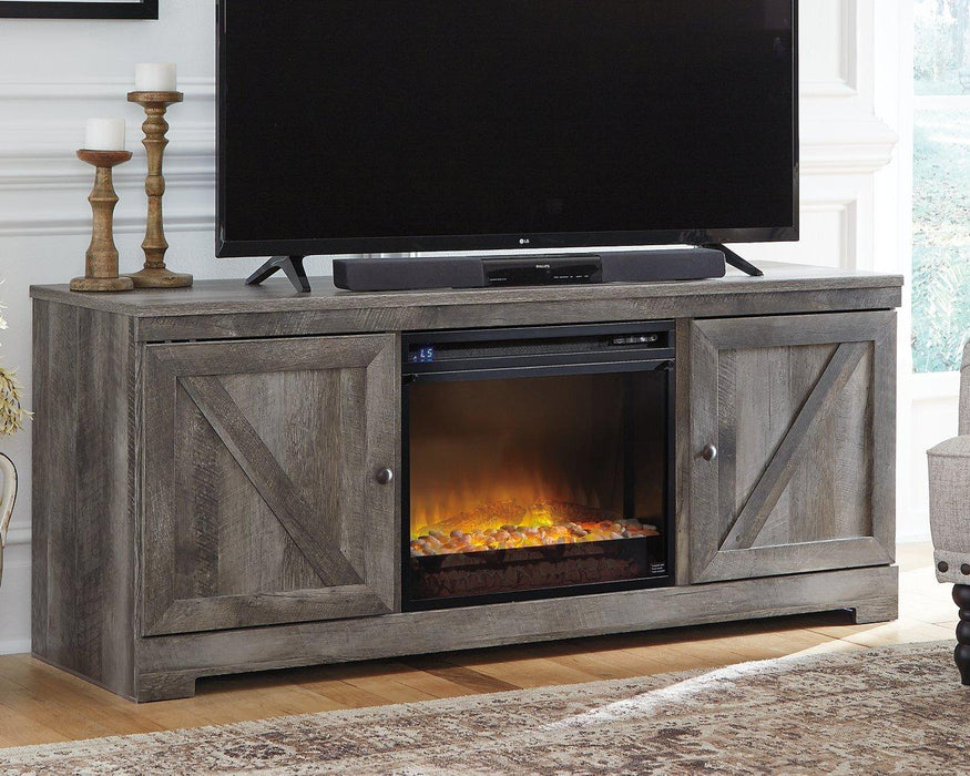 Wynnlow 63" TV Stand with Electric Fireplace - Zara Furniture (Kissimmee,FL)