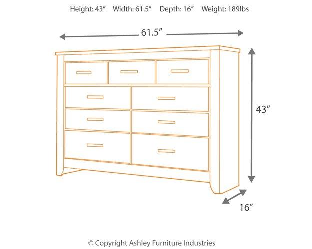 Zelen Dresser and Mirror - Zara Furniture (Kissimmee,FL)