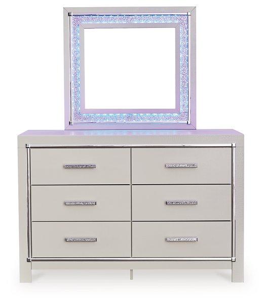 Zyniden Dresser and Mirror - Zara Furniture (Kissimmee,FL)