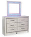 Zyniden Dresser and Mirror - Zara Furniture (Kissimmee,FL)