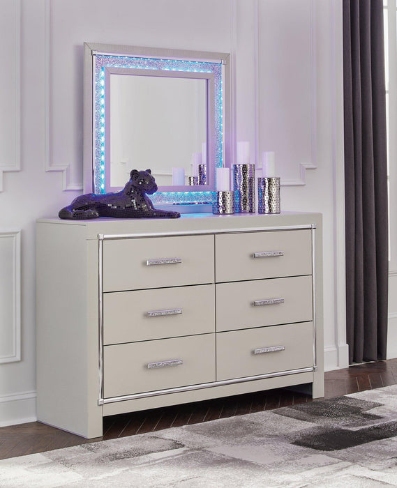 Zyniden Dresser and Mirror - Zara Furniture (Kissimmee,FL)